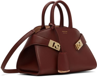 Kabelka FERRAGAMO Ferragamo Hug XS Top Handle Bag Vínová | 784118, 1