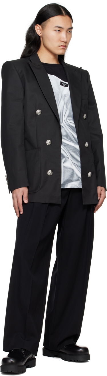 Bunda Balmain Balmain Six-Button Blazer Čierna | EH1SG165CF74, 3