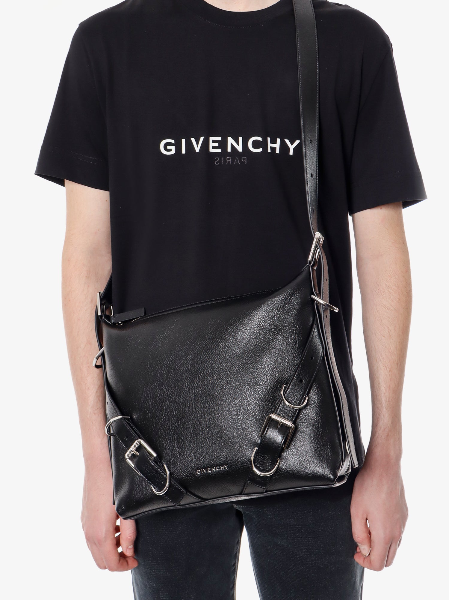 Kabelka Givenchy Givenchy Voryou Hobo Bag Čierna | BK50CWK1Y1001, 1