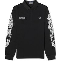 Polo tričko Fred Perry Noon Goons x Printed Polo Tee Čierna | SM5230-102, 1