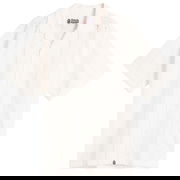 A Bathing Ape Open Collar Short Sleeve Embroidered Shirt, Size Large