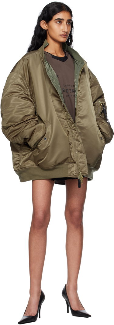 Bomber bunda VETEMENTS Vetements Alpha Industries Edition Cut-Up Reversible Jacket Zelené | UH76BO450GO, 4