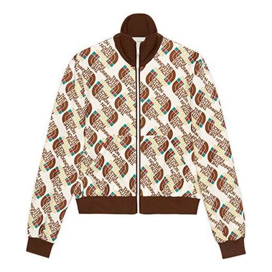 Mikina Gucci Web Print Technical Jersey Jacket by  North Face x  Biela | 651321-XJDCE-9141