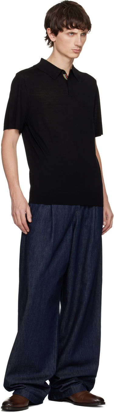 Polo tričko Paul Smith Paul Smith Merino Wool Short Sleeve Polo Čierna | M1R-529Z-T02093-79, 3