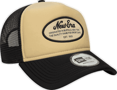 Šiltovka New Era Adjustable A-Frame Oval Patch Trucker Cap Béžová | 60691103-1, 2