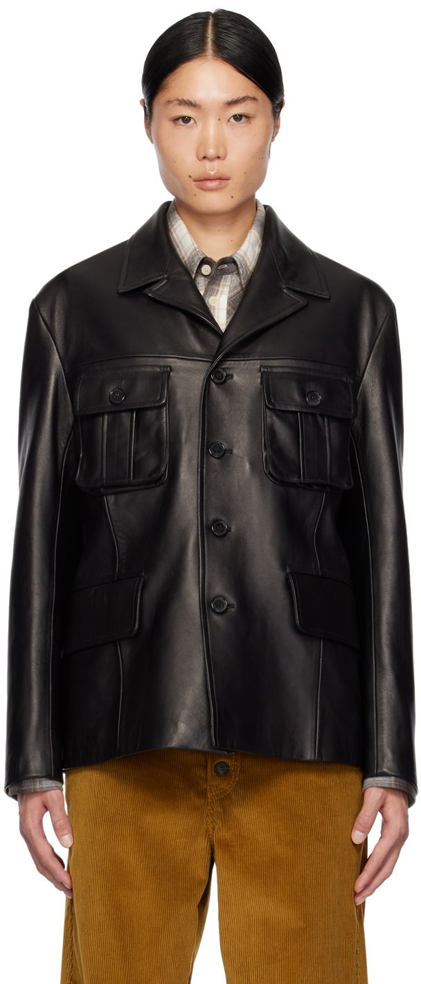 Bunda Paul Smith Paul Smith Commission Edition Leather Jacket Čierna | M1R-462Y-L02186-79, 0