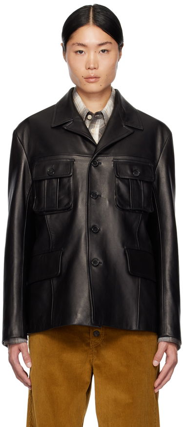 Bunda Paul Smith Paul Smith Commission Edition Leather Jacket Čierna | M1R-462Y-L02186-79, 0
