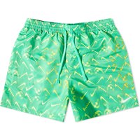 Digi Swoosh Ombre Lap 5" Shorts "Electric Algae"