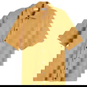 Universal Works Checkerboard Button Through Polo Shirt, Size Large