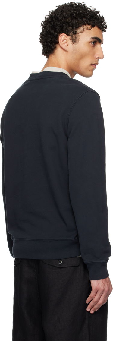 Sveter MAISON KITSUNÉ Maison Kitsuné Barista Fox Patch Sweatshirt Navy | OU00301KM0330, 2