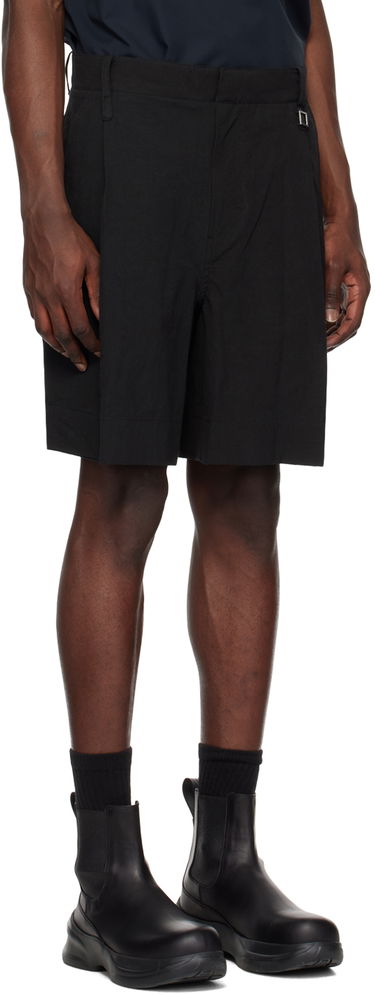 Šortky WOOYOUNGMI WOOYOUNGMI Men's Pleated Shorts Čierna | W231PT31, 3