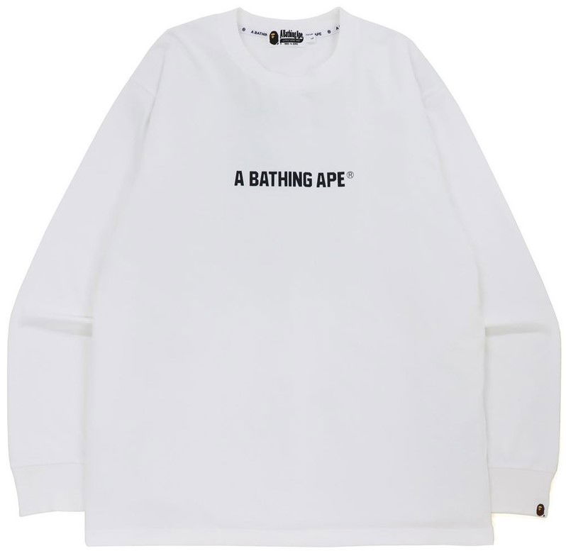 Sveter BAPE BAPE Busy Works Relaxed Fit Long Sleeve T-Shirt Size: L Biela | 001LTH701002I, 0