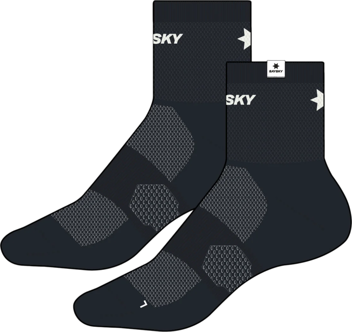 Ponožky Saysky Saysky Logo Combat Quarter Socks Čierna | xuaso402c901-xuaso402c901, 0