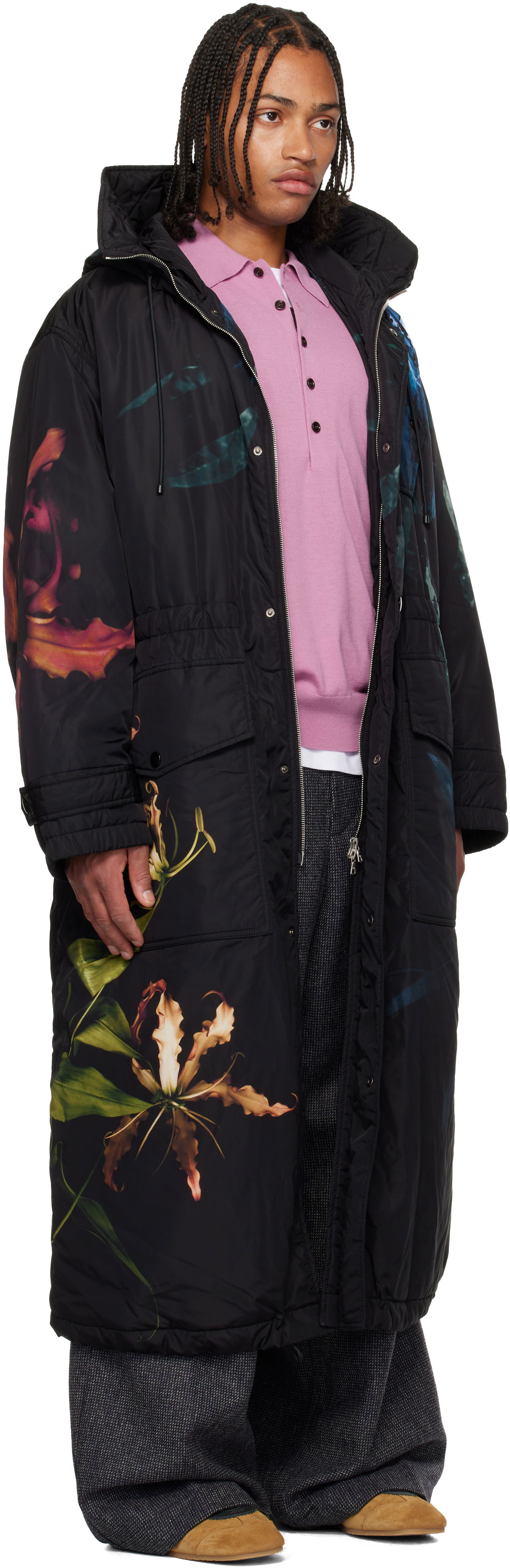 Parka Dries Van Noten Dries Van Noten Printed Nylon Parka Rôznofarebný | 252-020584-2084, 1