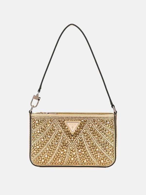 Kabelka GUESS Mini Shoulder Bag With Rhinestones Žltá | HWXG9528720, 0