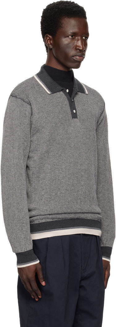 Polo tričko BEAMS BEAMS PLUS Knit Collar Line Polo Šedá | 38120030156, 1