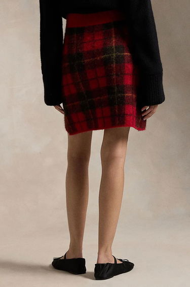 Sukňa Polo by Ralph Lauren Red Mini Plaid Skirt Červená | 211947923, 2