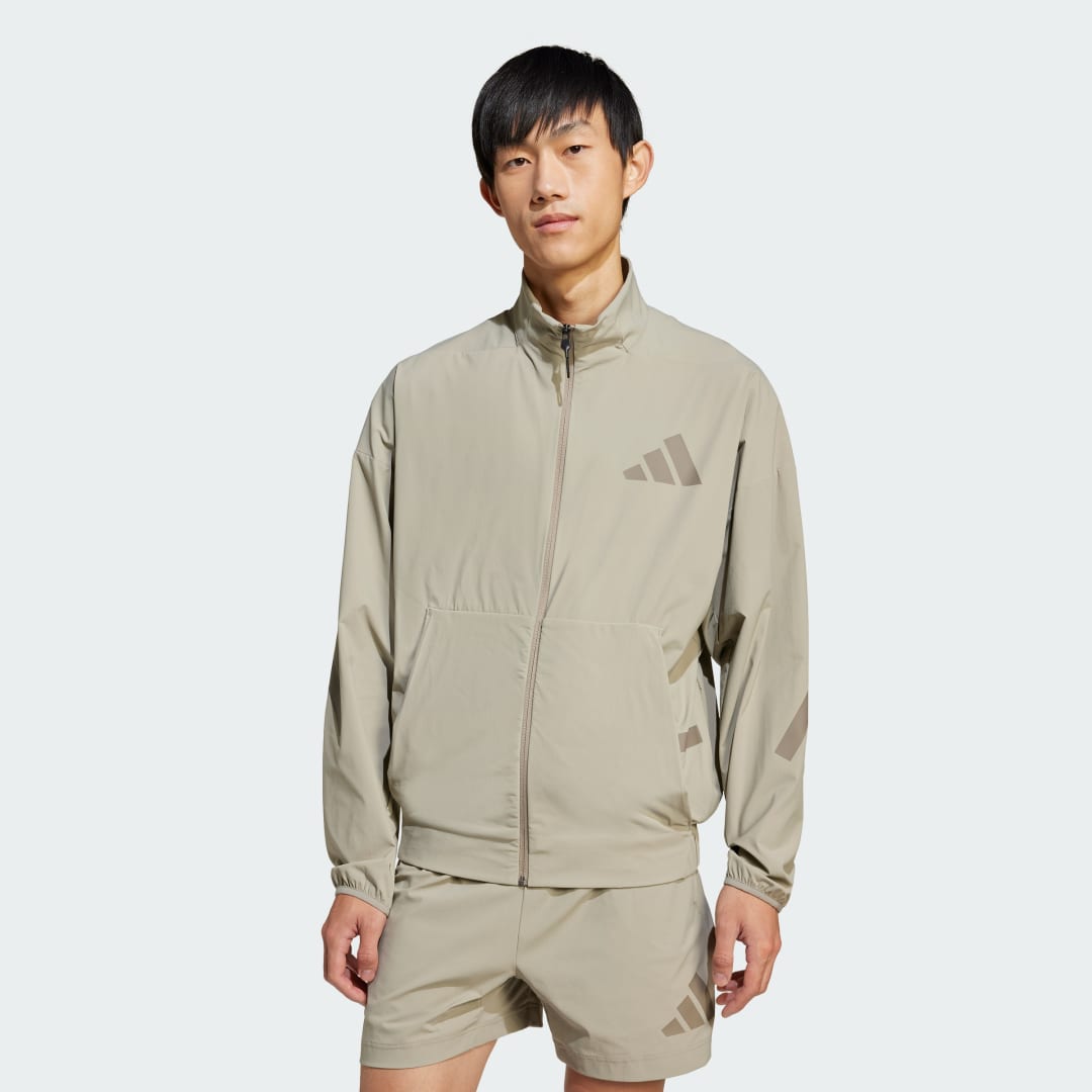 Vetrovka adidas Performance Woven Track Jacket Zelené | JN9028, 0
