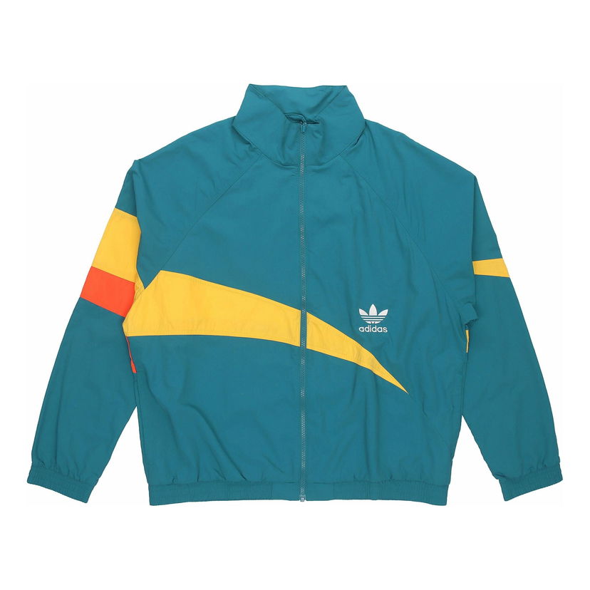 Vetrovka adidas Originals Originals Colorblock Windproof Track Jacket Tyrkysová | H46699