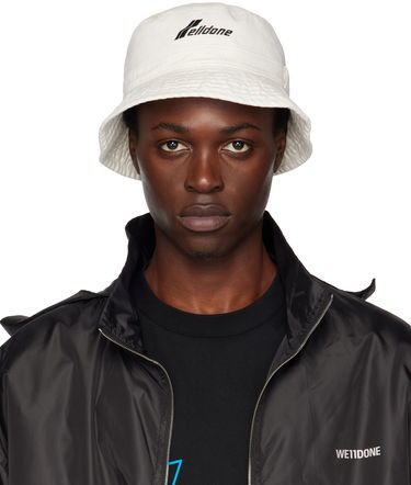 Klobúk We11done We11done Washed WD Logo Bucket Hat Biela | WD-AH3-22-426-U-WH, 0