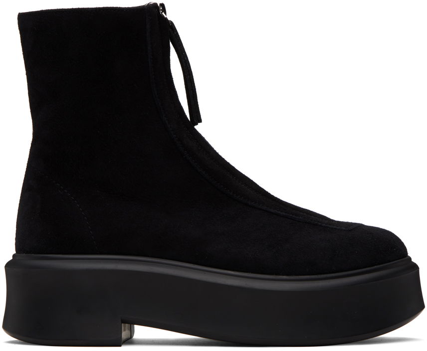 Oblečenie The Row The Row Zipped I Suede Boots Čierna | F1144-L25, 0