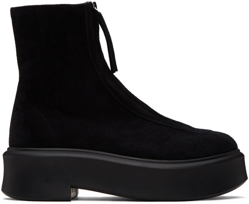 Oblečenie The Row The Row Zipped I Suede Boots Čierna | F1144-L25