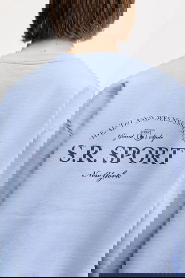 Mikina Sporty & Rich Sporty & Rich Sweatshirt Modrá | ST071612201BL59, 3