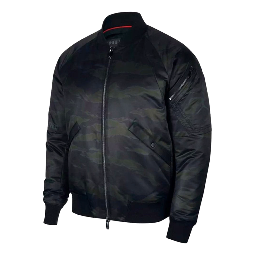 Bomber bunda Jordan Sportwear J-1 OW Camo Bomber Jacket Čierna | AH0687-013