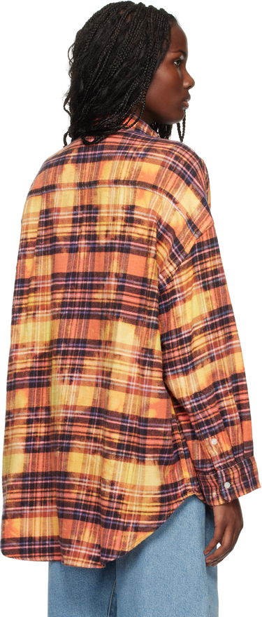 Košeľa R13 R13 Drop Neck Plaid Shirt Oranžová | R13WR015-R418B, 2