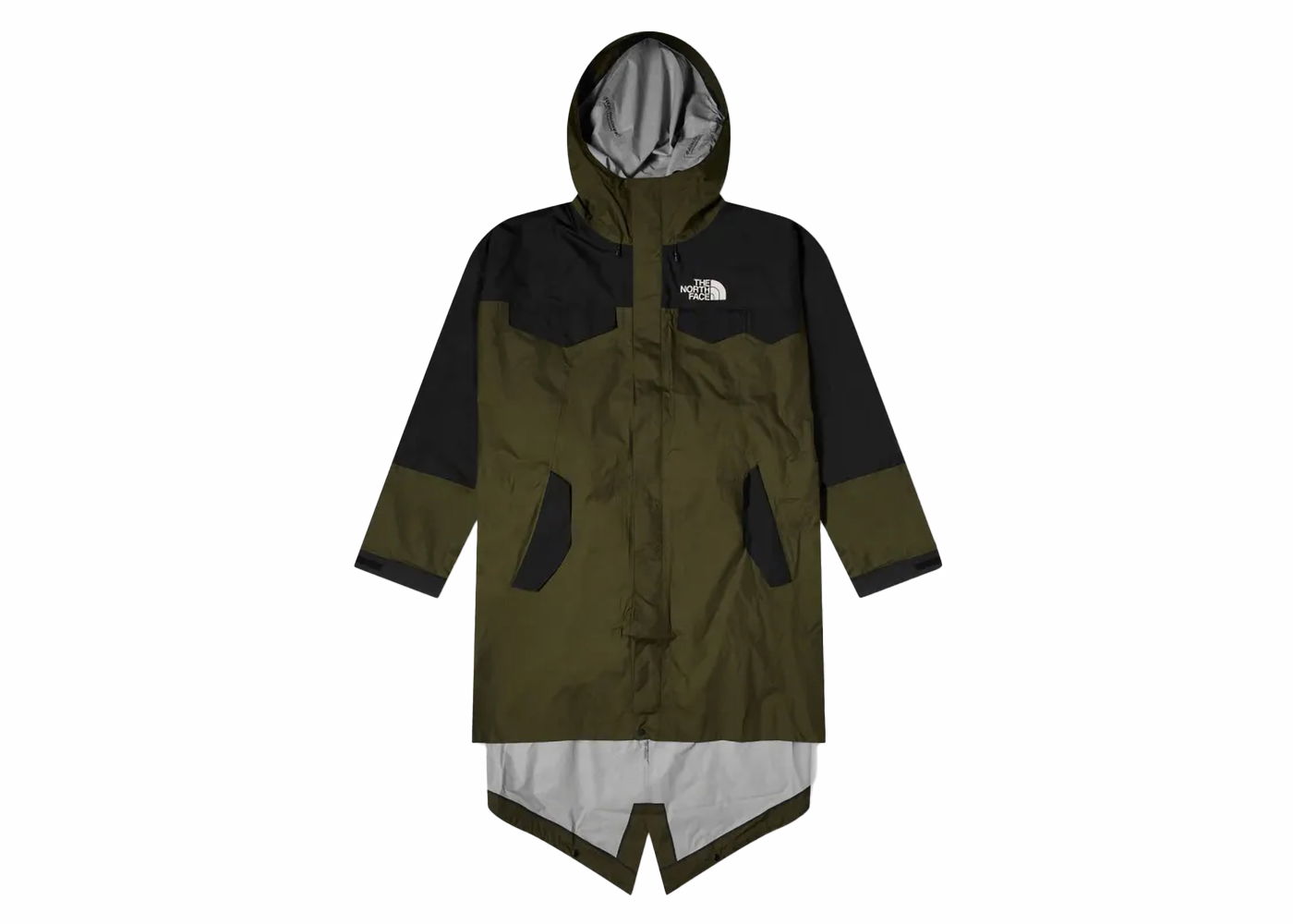 Pláštenka The North Face Packable Fishtail Shell Parka Zelené | 87UC, 0