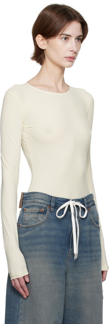 Body Maison Margiela MM6 Maison Margiela Jersey Lycra Bodysuit Béžová | S62NA0077 S20518, 1