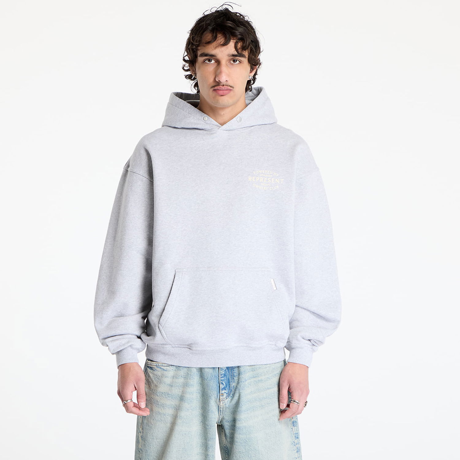 Mikina Represent Clo REPRESENT Owners Club Stamp Hoodie Šedá | OCM41240-158, 0