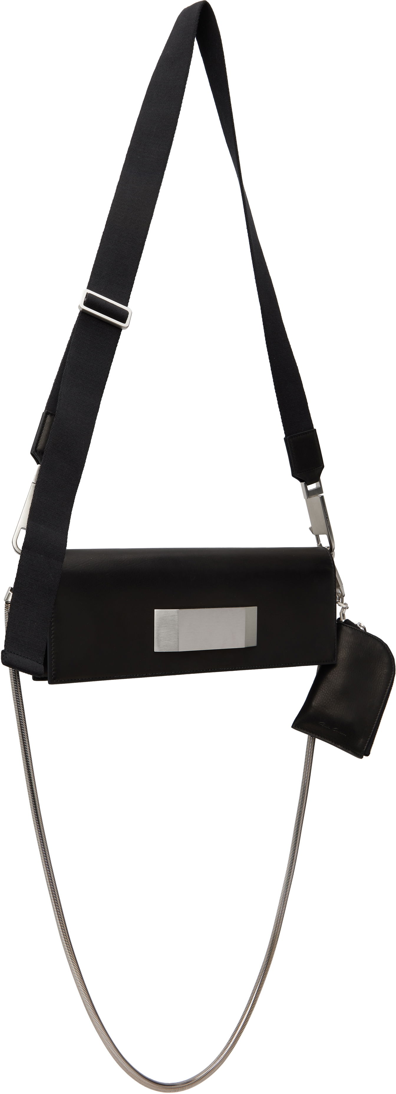 Taška cez rameno Rick Owens Rick Owens Hollywood Griffin Baguette Bag with Metal Detail Čierna | RO01E7442 LBLWEH, 1
