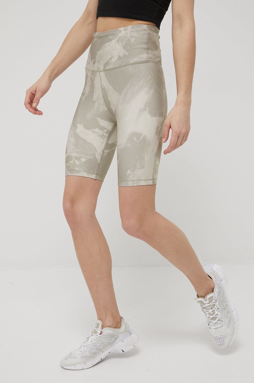 Šortky Reebok Yoga AOP High Rise Shorts Béžová | HG3616, 0