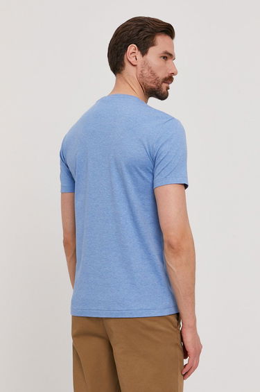 Tričko Polo by Ralph Lauren Cotton Custom Tee Soft Modrá | 710740727024, 2