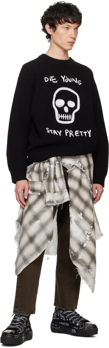 Sveter R13 R13 Wool 'Die Young' Boyfriend Sweater Čierna | R13MY199-Y169A, 3