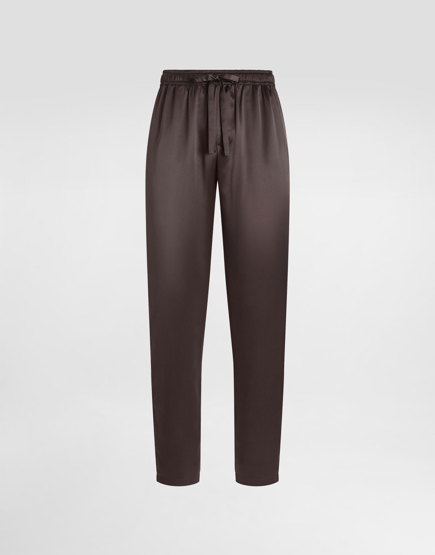 Pyžamo Dolce & Gabbana Silk Pajama Pants With Logo Embroidery Hnedá | GVCRAZFU1AUM0937, 0