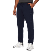 Cuffed Drawstring Joggers with Vertical Script Logo