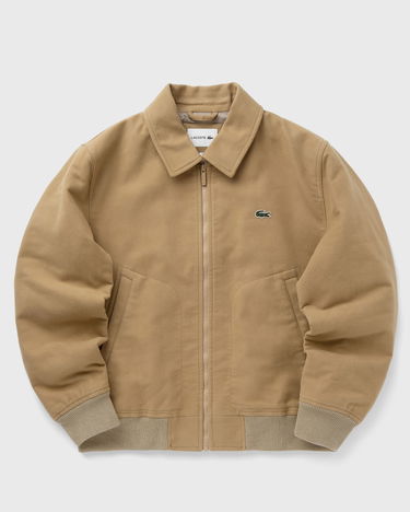 Bomber bunda Lacoste Collared Full-Zip Bomber Jacket Béžová | BH5147-02S, 2