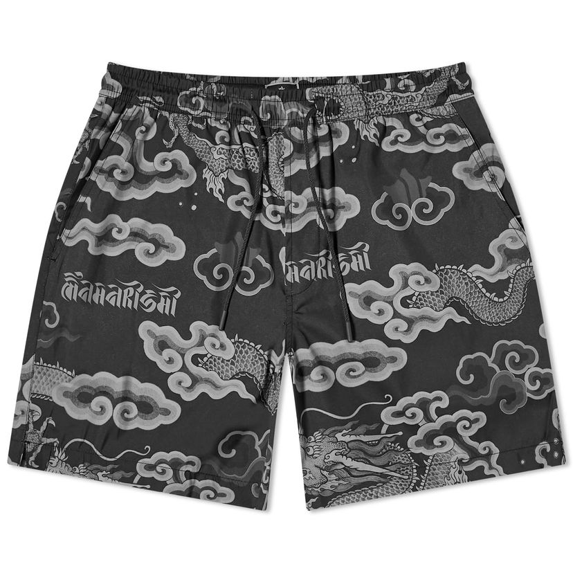 Plavky Maharishi Cloud Dragon Swim Shorts Čierna | 1273-BLK