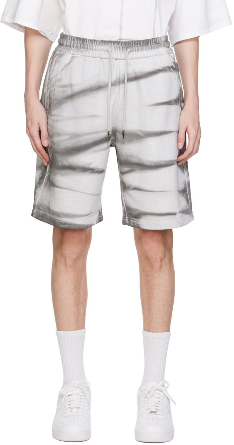 Šortky Feng Chen Wang Feng Chen Wang Tie-Dye Shorts Šedá | FUS17ST09, 0