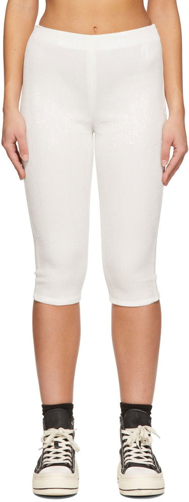 Šortky We11done We11done Sequin Cycling Shorts Biela | WD-PT1-22-295-W-WH, 0