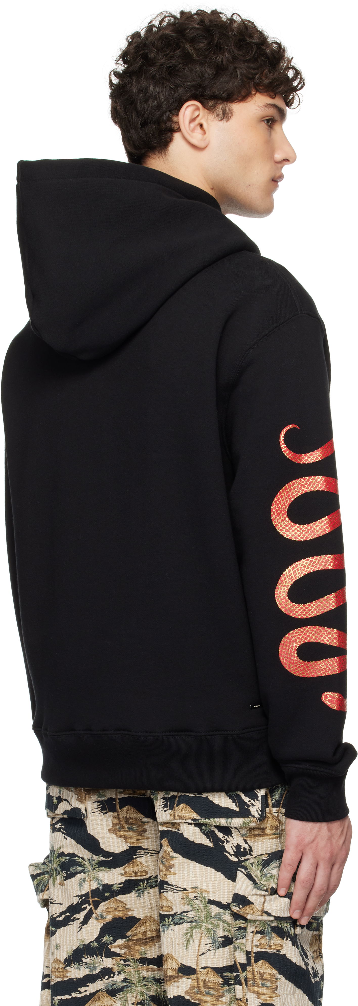 'Snake' Print Hoodie