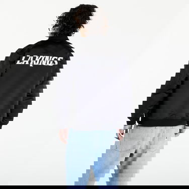 Bomber bunda Mitchell & Ness NHL Lightweight Satin Bomber Current Logo Kings Black Čierna | SJKT7154-LAKYYPPPBLCK, 4