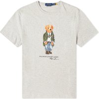 Polo tričko Polo by Ralph Lauren Polo Ralph Lauren Men's Heritage Bear T-Shirt Andover Heather Šedá | 710854497035, 1