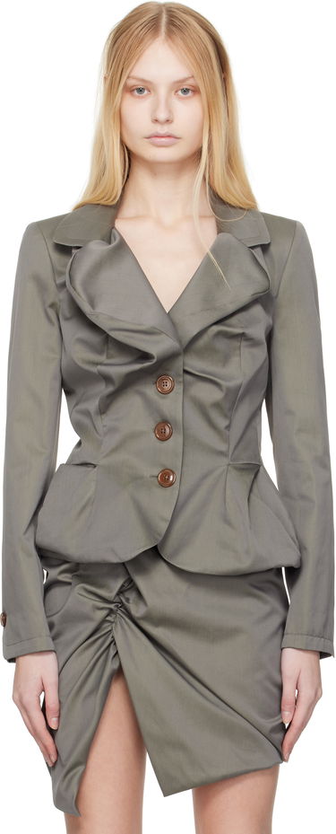 Bunda Vivienne Westwood Vivienne Westwood Drunken Tailored Blazer Zelené | 1401007G-W011Z-, 0