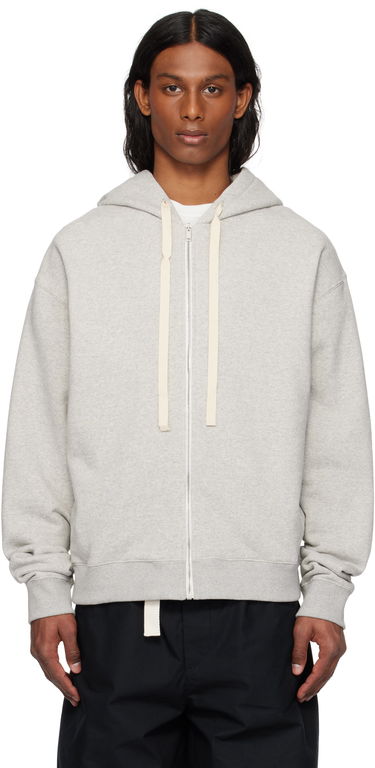 Mikina Jil Sander Jil Sander Zipped Hoodie Šedá | J47HG0106_J20010, 0