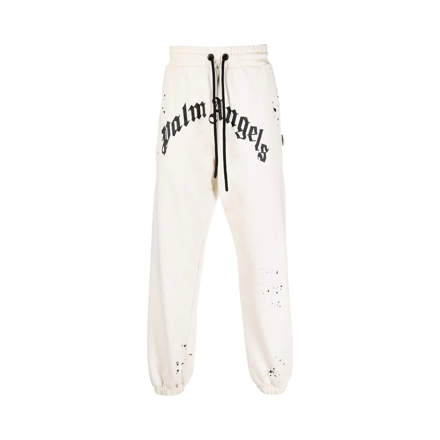 Tepláky Palm Angels GD Glittered Logo Sweatpants Biela | PMCH011F22FLE0030310, 1