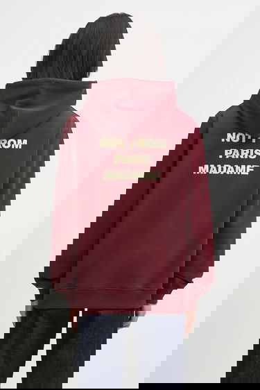 Mikina Drôle de Monsieur Drôle de Monsieur Le Hoodie Slogan Vínová | I.HO162.CO127, 0