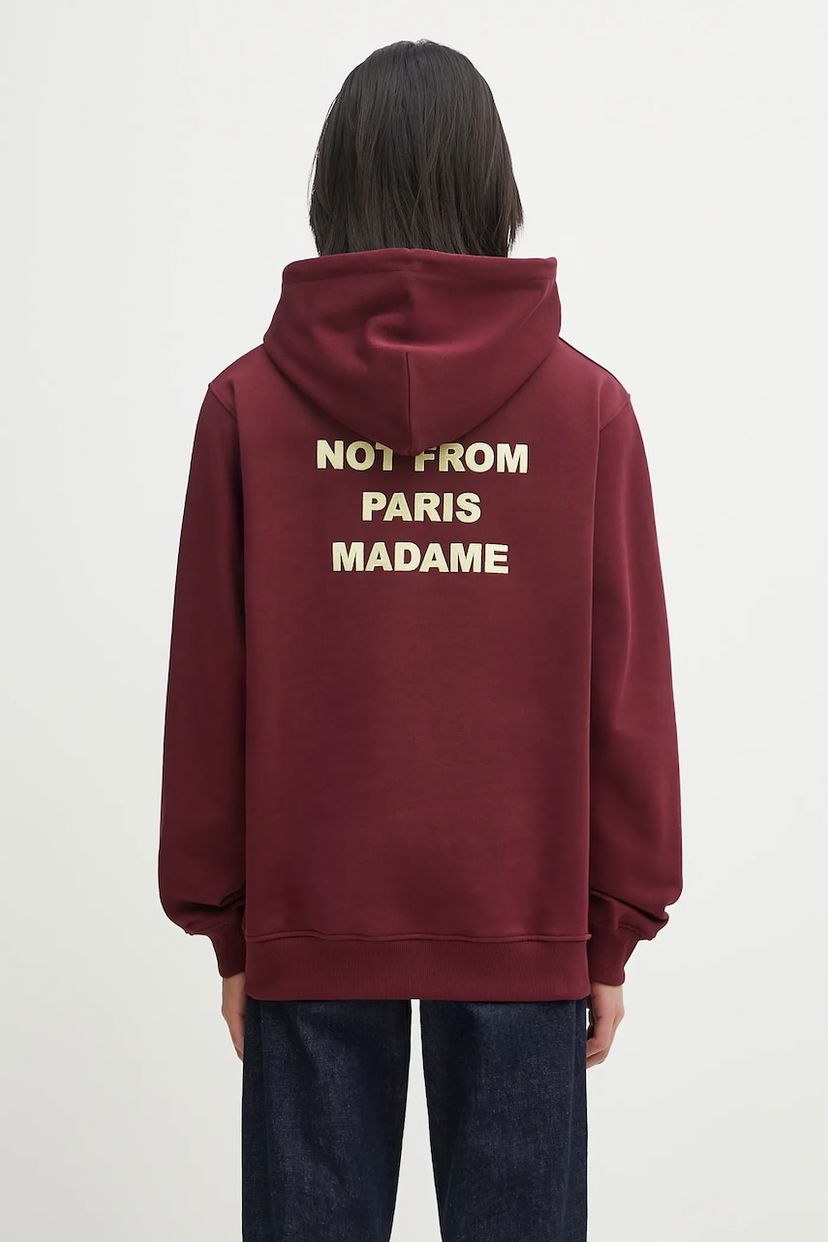 Mikina Drôle de Monsieur Drôle de Monsieur Le Hoodie Slogan Vínová | I.HO162.CO127
